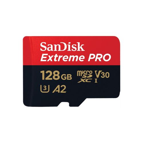 Карта памет SanDisk Extreme PRO, 128 GB, microSDHC Class 10, UHS-1, U3, с включен адаптер