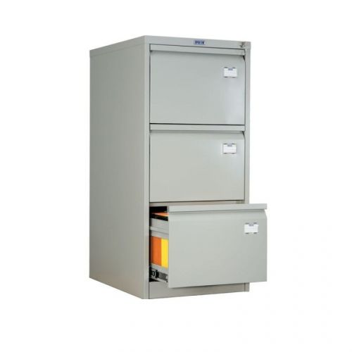 Картотечен метален шкаф Практик А43, 995х408х480 мм, 3 чекмеджета — Joya.bg