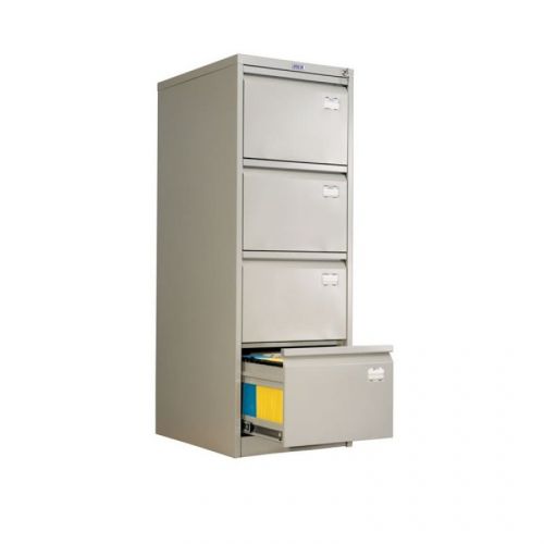 Картотечен метален шкаф Практик А44, 1303х410х483 мм, 4 чекмеджета — Joya.bg