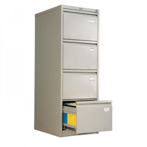 Картотечен метален шкаф Практик AFC-04, 1330х466х631 мм, 4 чекмеджета — Joya.bg
