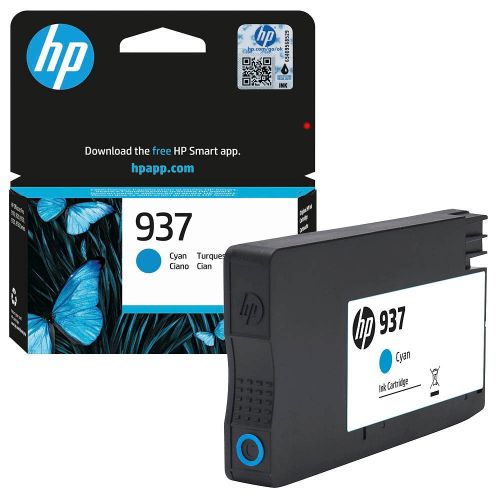 Касета с мастило HP Cyan 4S6W2NE за OfficeJet Pro 9120e/9130e/9720/9730/9110b/9120b/9130b, 800 к.