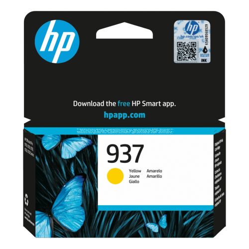 Касета с мастило HP Yellow 4S6W4NE за OfficeJet Pro 9120e/9130e/9720/9730/9110b/9120b/9130b, 800 к.