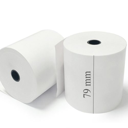 Касова ролка, 79 мм х ф55 мм, дължина 45 м, термохартия 48 г, опаковка 8 бр.