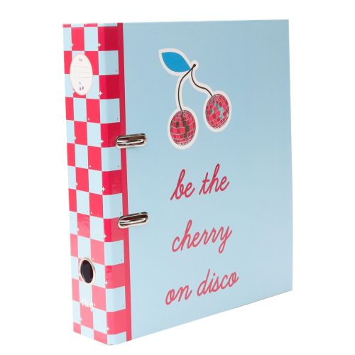 Класьор ANCOR Cherry Disco, А4, 80 мм, етикет, ламиниран картон с UV лак — Joya.bg 1