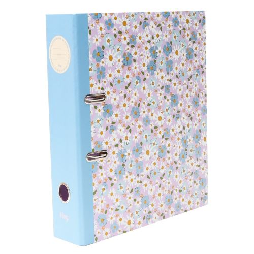 Класьор ANCOR Flowers, А4, 80 мм, ламиниран картон с глитер печат — Joya.bg 1