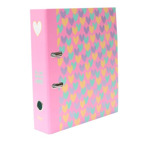 Класьор ANCOR Hearts, А4, 75 мм, цветни елементи от брокат — Joya.bg 1