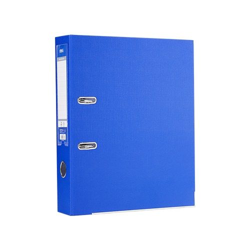 Класьор Deli, РР, A4, 50 мм, метален кант, сменяем етикет, син — Joya.bg 1