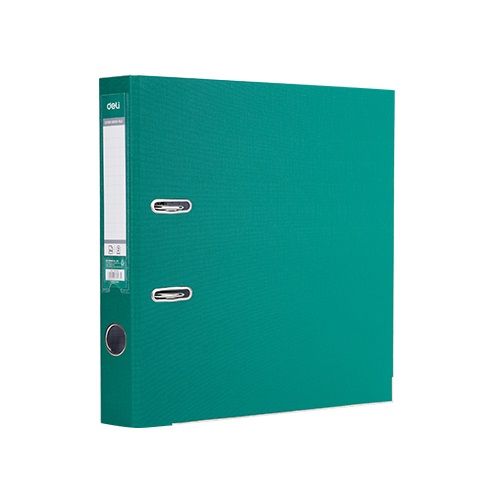 Класьор Deli, РР, A4, 75 мм, метален кант, сменяем етикет, зелен  — Joya.bg 1