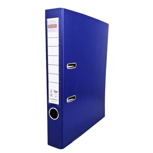 Класьор DELMET, РР, A4, 50 мм, метален кант, сменяем етикет, тъмносин — Joya.bg 1