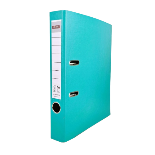 Класьор DELMET, РР, A4, 50 мм, метален кант, сменяем етикет, тюркоаз 1