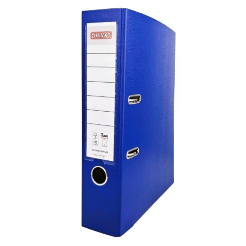 Класьор DELMET, РР, A4, 75 мм, метален кант, сменяем етикет, тъмносин — Joya.bg 1