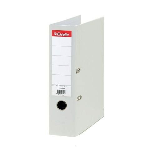 Класьор Esselte Economy, РР, A4, 75 мм, метален кант, сменяем етикет, бял — Joya.bg
