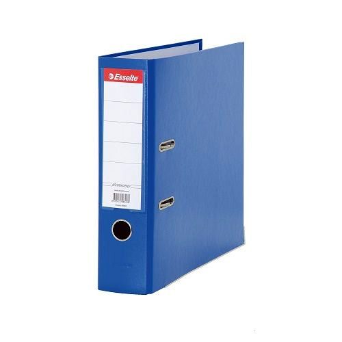 Класьор Esselte Economy, РР, A4, 75 мм, метален кант, сменяем етикет, син — Joya.bg 1