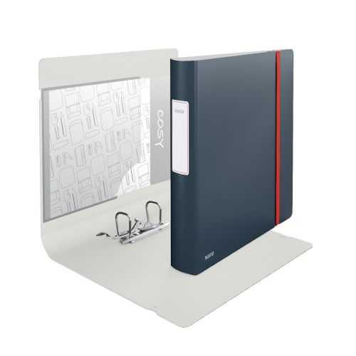 Класьор с ластик LEITZ Active Cosy, Polyfoam 2.3 мм, A4, 65 мм, тъмносив — Joya.bg 1