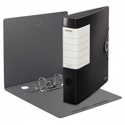 Класьор с ластик LEITZ Solid, Polyfoam 2.8 мм, A4, 62 мм, черен — Joya.bg