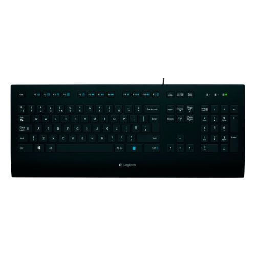 Клавиатура Logitech K280е, USB, с кабел, кирилизирана, черна 1