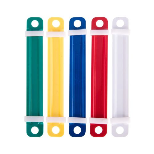 Клема за архивиране на документи DONAU E5548, PР, 5 цвята, 50 бр. — Joya.bg 1