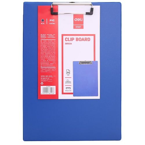 Клипборд Deli Start, E38153A A4, картон покрит с РР, син — Joya.bg 1