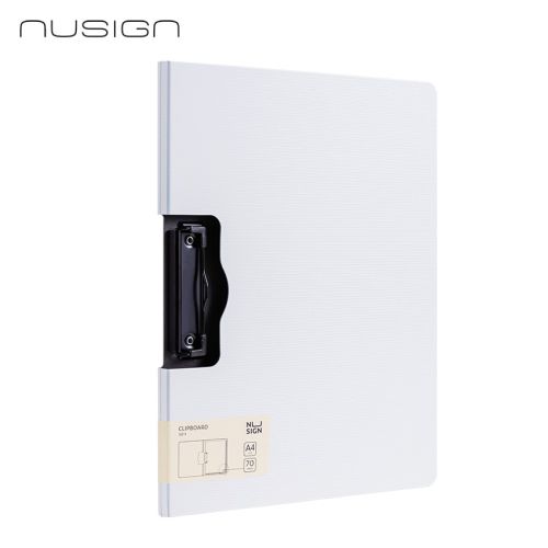 Клипборд с капак Deli NuSign E5011, A4, хоризонтален, Foam PP, бял 1