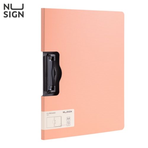 Клипборд с капак Deli NuSign E5011, A4, хоризонтален, Foam PP, розов — Joya.bg 1