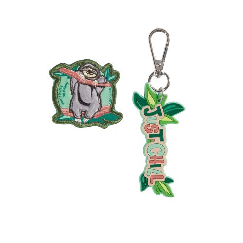 Ключодържател и апликация с велкро COOCAZOO COLOUR UP-Set Lazy Day 1