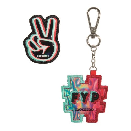 Ключодържател и апликация с велкро COOCAZOO COLOUR UP-Set Social Life 1