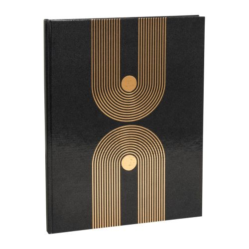 Книга за гости EXACOMPTA GRAPHIK, 27x22 см, 100 стр., офсет 110 г/кв.м, златно и черно — Joya.bg 1