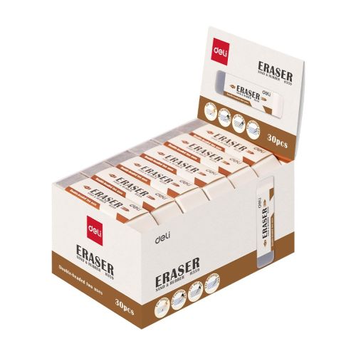 Комбинирана гума за молив и мастило Deli EH359, 68х11х16 мм — Joya.bg 1