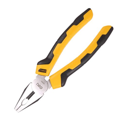 Комбинирани клещи Deli TOOLS EDL2008, 8&quot;/200 мм, жълточерни — Joya.bg 1