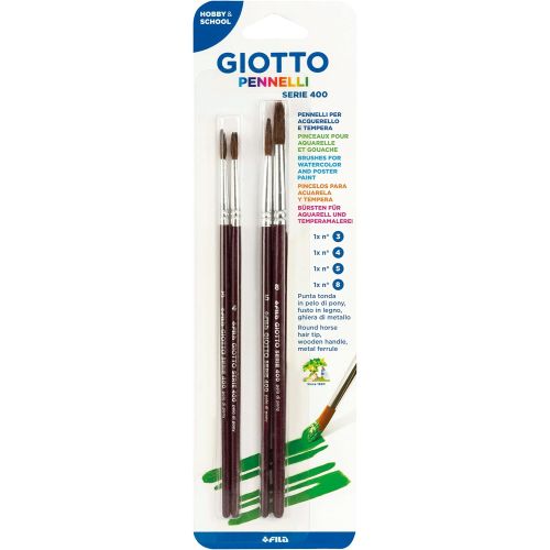 Комплект четки за рисуване GIOTTO Art 400, кръгли №3, 4, 5, 8 1