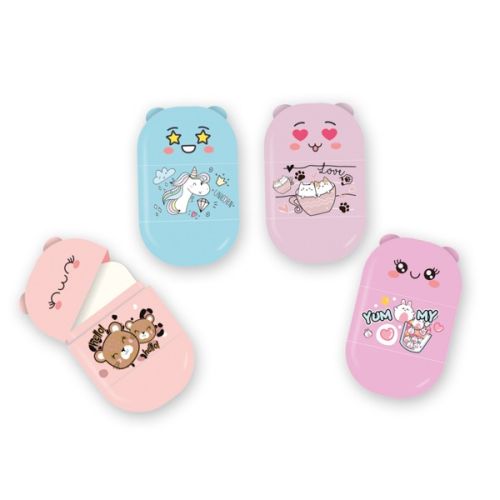 Комплект единична острилка и гума MITAMA Good Vibes Girl, асорти дизайни, 2 бр. в блистер 1