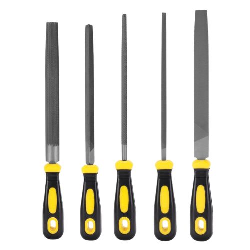 Комплект пили Deli TOOLS EDL352085, 8 &quot;, Т12 стомана,ергономична гумирана дръжка, 5 бр., жълти — Joya.bg 1
