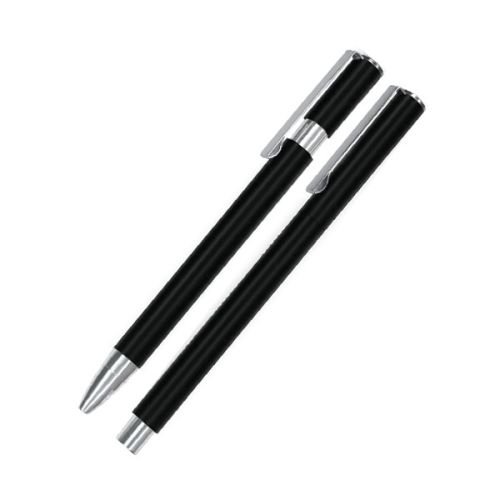 Комплект ролер и автоматична химикалка Lastva Nofi Black&amp;Silver, метални, в кутия — Joya.bg 1