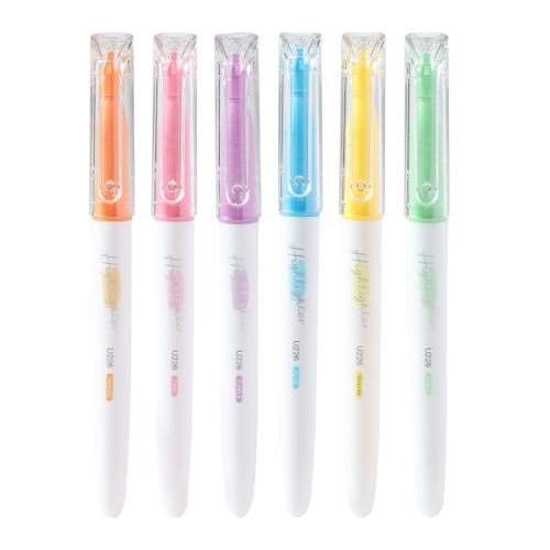 Комплект текстмаркери Deli EU226, скосен връх 1-4 мм, 6 цвята неон 1