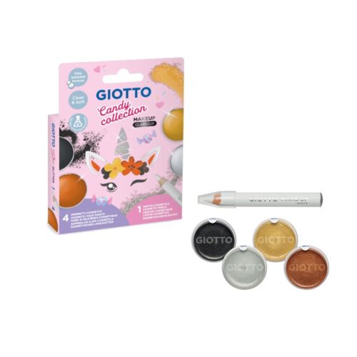 Комплект за рисуване на лице GIOTTO Candy Make-up Glamour, 4 боички и 1 молив 1