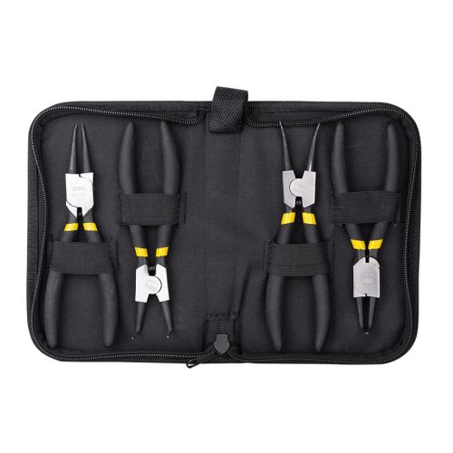 Комплект зегер клещи Deli TOOLS EDL104407, 7 &quot;/180 мм, 4 броя, черни, в черен кейс — Joya.bg 1