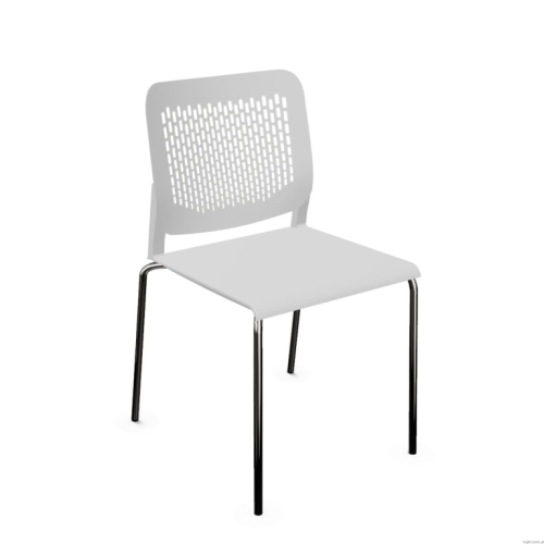 Конферентен стол Calado 4L, PP  облегалка и седалка, база хром, сив — Joya.bg 1