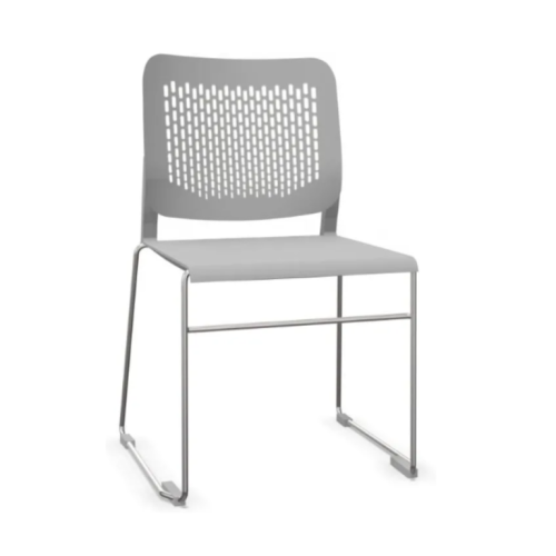 Конферентен стол Calado CFS, PP  облегалка и седалка, база хром, сив — Joya.bg 1