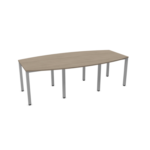 Конферентна маса Easy Space, T2, крака с квадратен профил, 2400х1200х740 мм, ПДЧ 25 мм, дъб Виченца 1