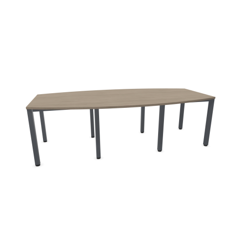 Конферентна маса Easy Space, T2, крака с квадратен профил, 2800х1200х740 мм, ПДЧ 25 мм, орех Дижон 1