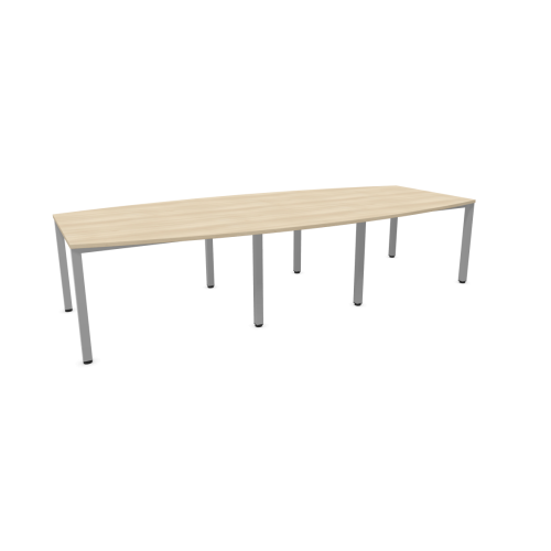 Конферентна маса Easy Space, T2, крака с квадратен профил, 3200х1200х740 мм, ПДЧ 25 мм, акация 1