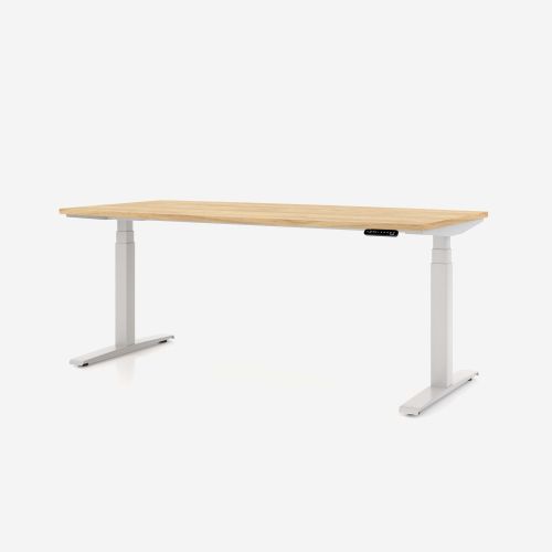 Конферентна маса eModel 3.0, T1, регулируема, квадр. профил, 1600х900х650-1310мм, ПДЧ 25 мм, хикория 1