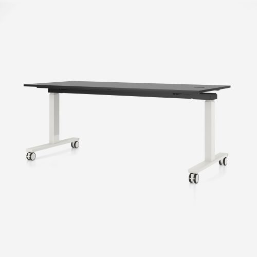 Конферентна маса XIO 2.0 RC, сгъваема, квадратен профил, бял, 1600х800х740, ПДЧ25 мм, прашно сива 1