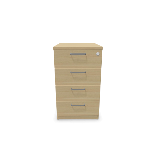 Контейнер с четири чекмеджета Easy Space 4D, 430х600х740мм, ПДЧ 18 мм, дъб Кайзерберг 1