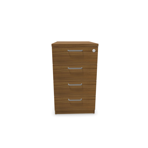 Контейнер с четири чекмеджета Easy Space 4D, 430х600х740мм, ПДЧ 18 мм, орех Дижон 1