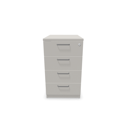 Контейнер с четири чекмеджета Easy Space 4D, 430х600х740мм, ПДЧ 18 мм, платинено сив 1