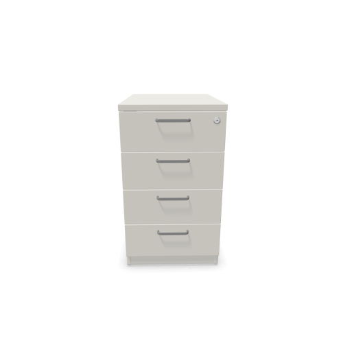 Контейнер с четири чекмеджета Easy Space 4D, 430х600х740мм, ПДЧ 18 мм, светлосив 1