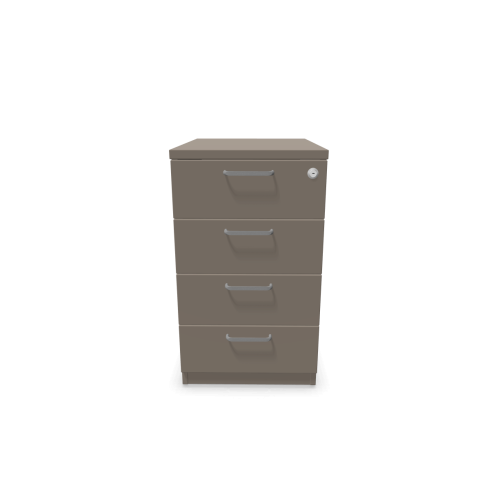 Контейнер с четири чекмеджета Easy Space 4D, 430х600х740мм, ПДЧ 18 мм, трюфел 1