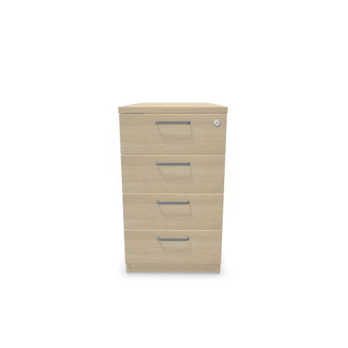 Контейнер с четири чекмеджета Easy Space 4D, 430х800х740мм, ПДЧ 18 мм, акация 1