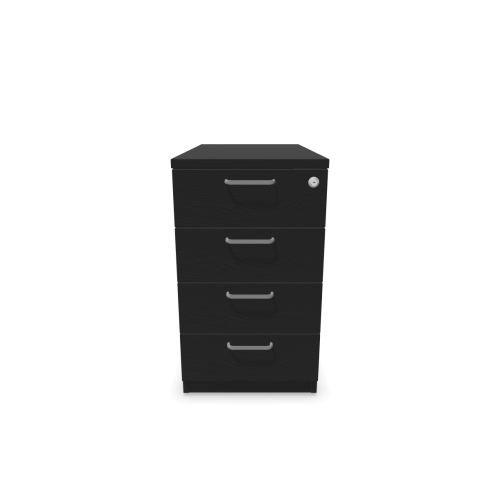 Контейнер с четири чекмеджета Easy Space 4D, 430х800х740мм, ПДЧ 18 мм, черен графит 1